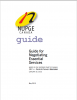 Guide to Negotiating Essential Services cover.