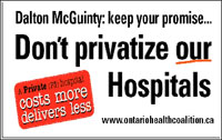 Don't privatize our hospitals