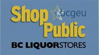 Lisgten to BCGEU radio ad - 'Shop Public'