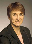Elisabeth Ballermann, president of the Health Sciences Association of Alberta (HSAA/NUPGE)