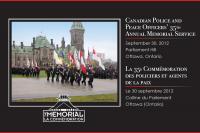 poster for the Canadian Police and Peace Officer Annual Memorial Service