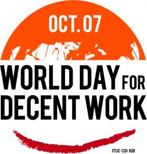 logo for Oct. 7 World Day for Decent Work