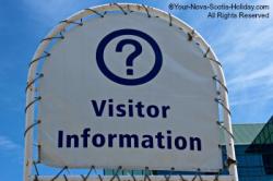 nova scotia visitors information sign