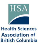 logo for the Health Sciences Association of British Columbia (HSABC/NUPGE)