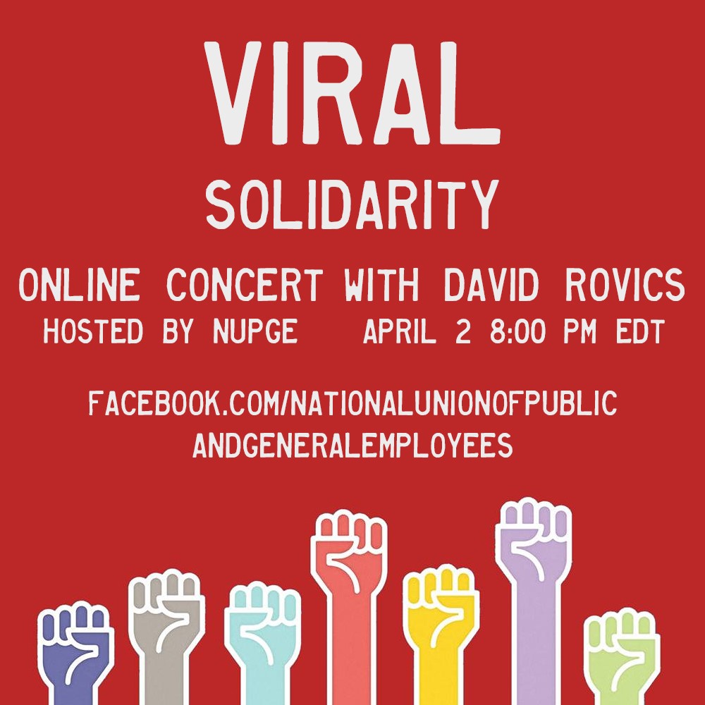 Online concert poster for  "Viral Solidarity".