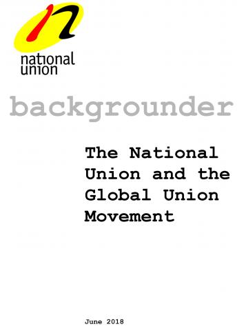 The National Union and the Global Union Movement