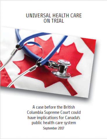 Universal health care on trial cover.
