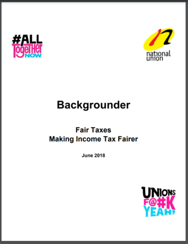 Cover page of Fair Taxes – Making Income Tax Fairer