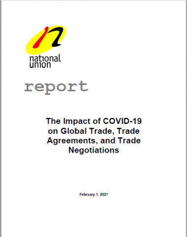 The Impact of COVID-19 on Global Trade, Trade Agreements, and Trade Negotiations