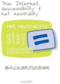 Cover: The Internet:  Accessibility & Net Neutrality