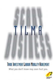 Scary Business: Trade Investment Labour Mobility Agreement cover.