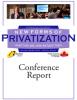 International Conference on the New Forms of Privatization Report cover.